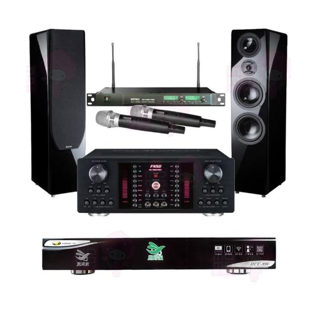 【點將家】DCC-899+FNSD AK-9800 PRO+ACT-869+KTF P-889(點歌機4TB+擴大機+無線麥克風+卡拉OK喇叭)