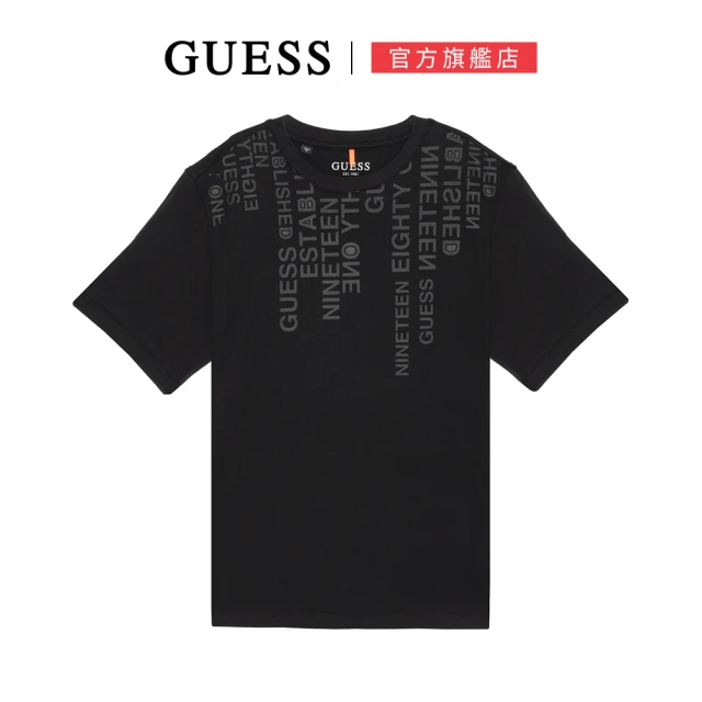 GUESS 領口下墜感字母短T(兩色可選)