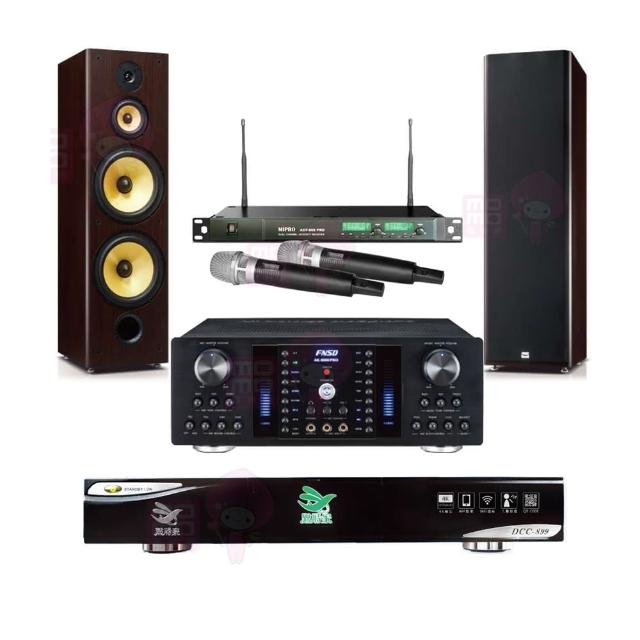 【點將家】DCC-899+FNSD AK-8800 PRO+ACT-869+FNSD SD-903N(點歌機4TB+擴大機+麥克風+喇叭)