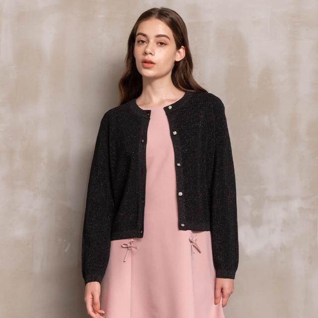 【perng yuh 芃諭名品】戀光約雅 嵌蔥光澤 針織衫(2023 AW Collection｜2C秋冬系列)