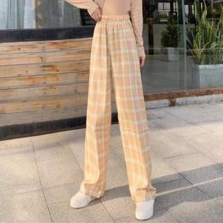 【LANNI 藍尼】★加絨內裡百搭格子褲(保暖/格紋/長褲/九分)