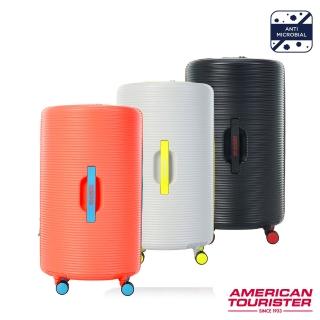 【AMERICAN TOURISTER 美國旅行者】28吋 ROLLIO 圓桶PC抑菌行李箱/圈圈箱(多色可選)