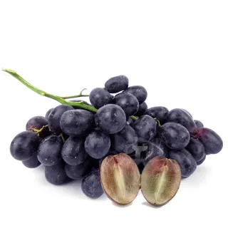 【果之家】美國黑無籽葡萄4.5kg(甜爽脆厚實)