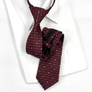 【vivi 領帶家族】流行窄版7cm拉鍊領帶(111609紅米奇)