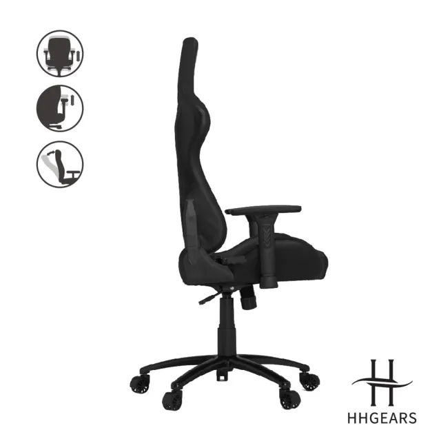【HHGears】HHGears XL500 電競椅 黑(原廠保固一年)
