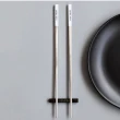 【樂邁家居】網美風 食品級304不銹鋼筷子(ins質感家居/北歐風/現代簡約23cm)