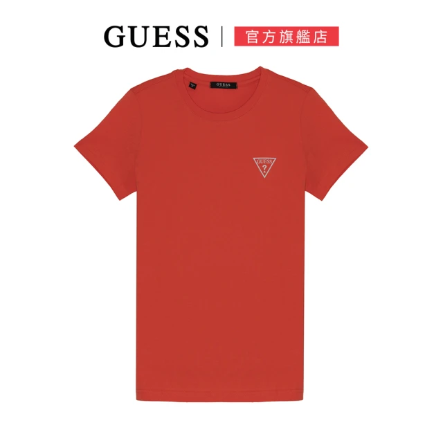 GUESSGUESS 女款_經典倒三角LOGO百搭短(兩款任選)