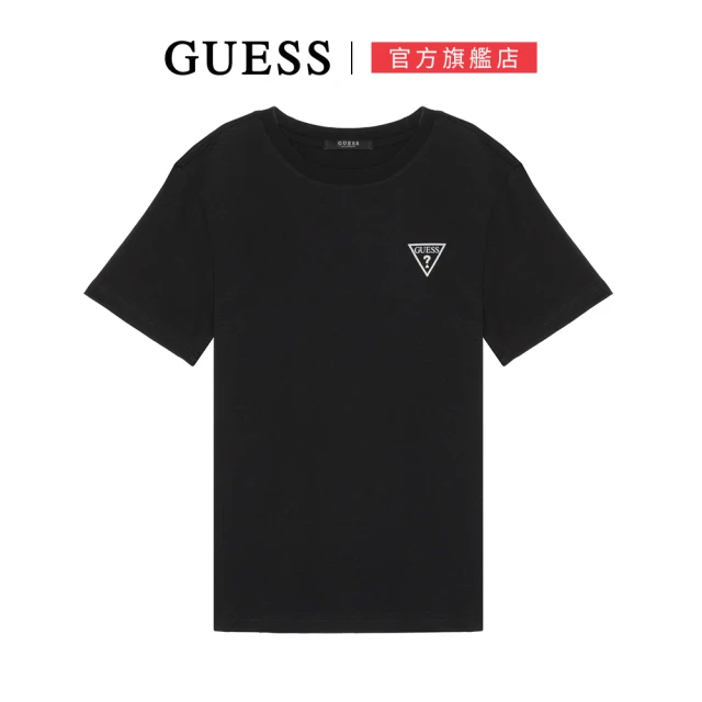 GUESS 男款_經典倒三角LOGO百搭短T(兩款任選)