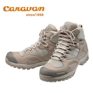 【Caravan】日本製 原廠貨 中性 中筒防水 3E寬楦/登山鞋/郊山鞋/旅行 沙褐色(C1 02S)