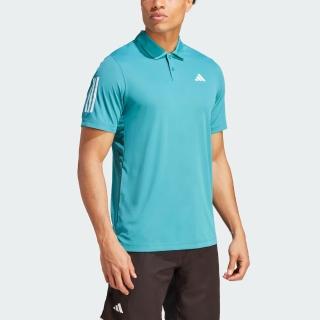 【adidas 愛迪達】Club 3str Polo 男 POLO衫 短袖 上衣 運動 網球 訓練 亞洲版 藍綠(IA9509)