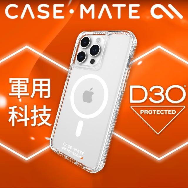 【CASE-MATE】美國 CASE·MATE iPhone 15 Pro Max Ultra Tough Plus D3O 極強悍防摔保護殼MagSafe(透明)