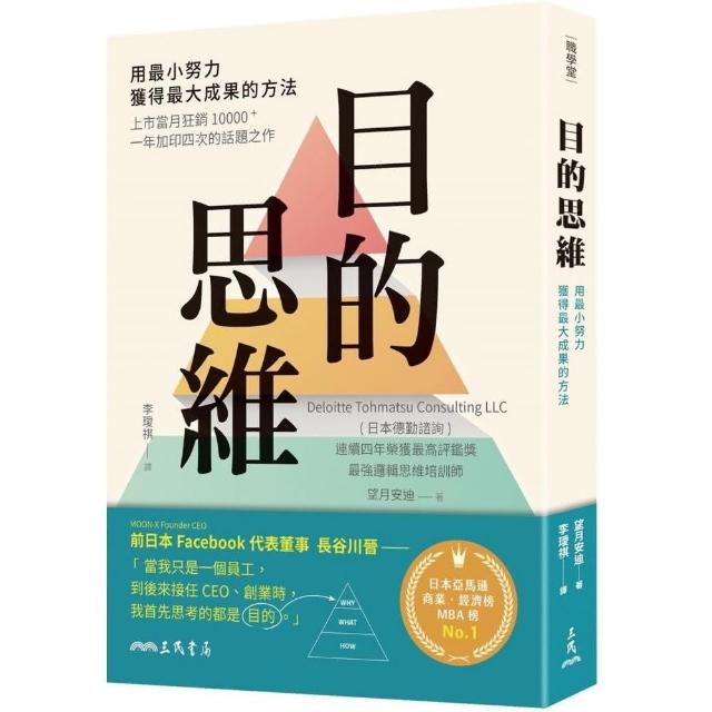 目的思維：用最小努力，獲得最大成果的方法（附「思考提問地圖」）