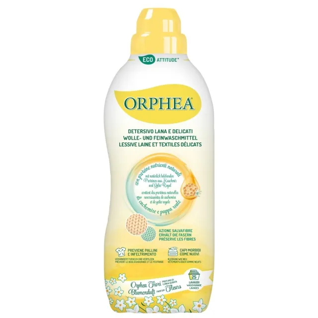 【義大利ORPHEA歐菲雅】蜂王漿低泡沫濃縮洗衣精750ml(義大利原裝進口)