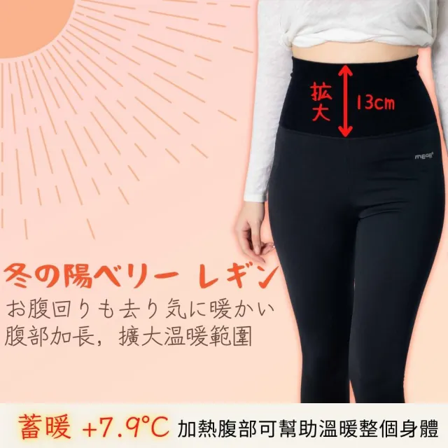 【MEGA COOHT】日本製 激彈無上限 續暖內搭褲 3件組H-F802 保暖褲 發熱褲(彈性發熱褲 保暖內搭褲 刷毛)