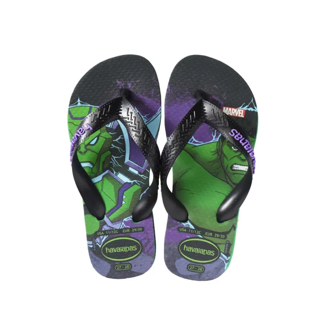 【havaianas 哈瓦仕】KIDS TOP MARVEL II　型號：00270　巴西集品(巴西品牌、巴西拖鞋、人字拖、夾腳拖)