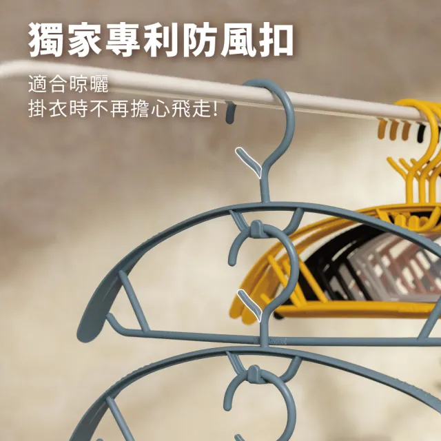 【歐德萊生活工坊】MIT溫妮防風寬肩衣架-40支(曬衣架 衣架 吊衣架 掛衣架)
