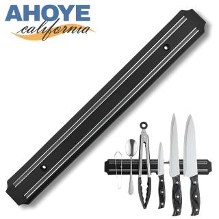 【AHOYE】磁吸刀架 38cm(刀具架 菜刀架 廚房刀架收納)