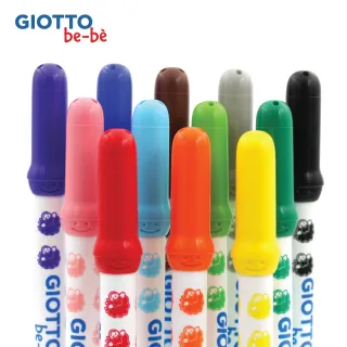 【GIOTTO】可洗式寶寶彩色筆手提組 36入|可水洗 好握 防窒息
