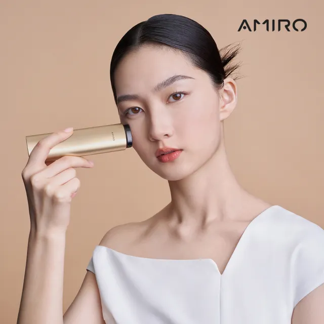 【AMIRO】時光機 拉提美容儀 R3 TURBO - 流沙金 + 保濕柔嫩精華凝膠 5入(情人節 禮物 抗老)