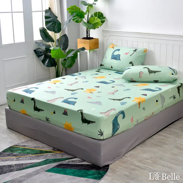 【La Belle】海島針織床包枕套組-雙人(多款任選)