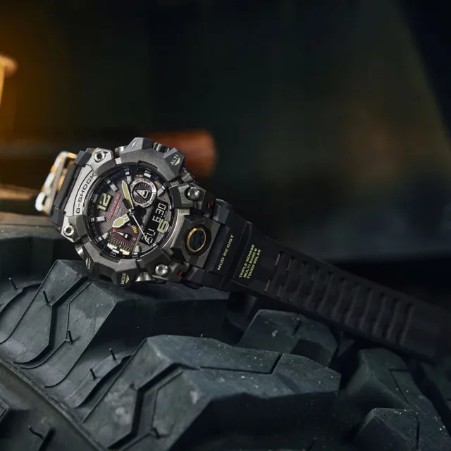 【CASIO 卡西歐】G-SHOCK MUDMASTER太陽能藍牙連線泥人錶 禮物 開學(GWG-B1000-1A/速)