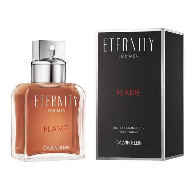 Calvin Klein 凱文克萊】ETERNITY FLAME 永恆熾愛男性淡香水100ml(國際