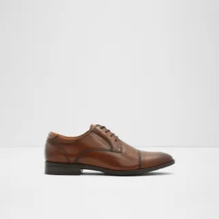 【ALDO】CORTLEYFLEX-經典質感綁帶皮革紳士鞋-男鞋(棕色)