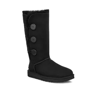 【UGG】女鞋/靴子/高筒靴/雪靴/Bailey Button Triplet II(黑色-UG1016227BLK)