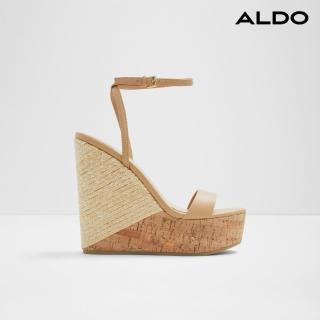 【aldo】marysol-草編楔型厚底涼鞋-女鞋(奶茶色)