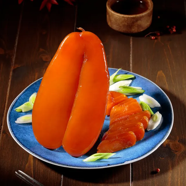 【華得水產】東港野生烏魚子禮盒2盒(4兩/2片/盒 附提袋x2)
