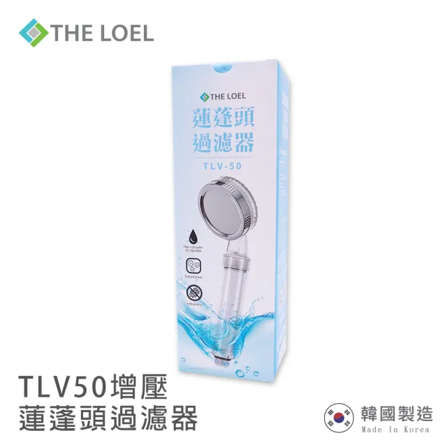 【THE LOEL】負離子蓮蓬頭過濾器組合(1濾器+4無維他命C濾芯)(有效除鐵鏽、雜質)