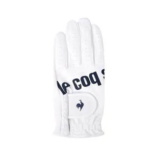 【LE COQ SPORTIF 公雞】高爾夫系列 男款白色全天候型防滑防曬高爾夫手套 QGS0J720