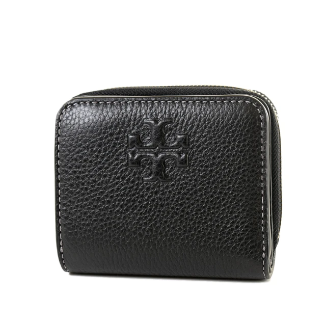 TORY BURCH 皮革LOGO高密度尼龍輕量拉鍊腰包-藍