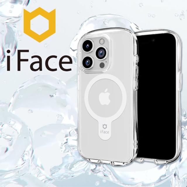 【iFace】iPhone 15 Pro Look in Clear MagSafe 抗衝擊曲線保護殼(透明)