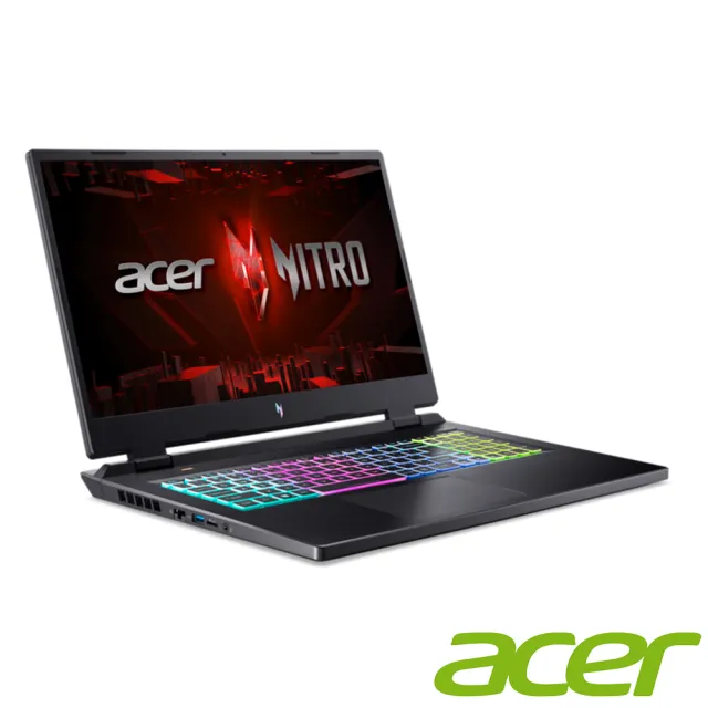 【Acer 宏碁】17.3吋i5 RTX電競筆電(Nitro 17/AN17-51-5732/i5-13500H/16G/512G/RTX4060/W11)