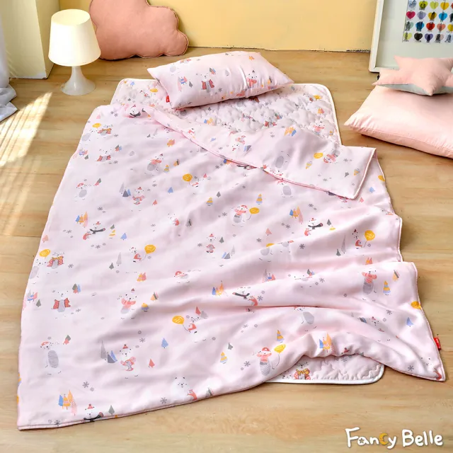 【Fancy Belle】兒童天絲木漿防蹣抗菌吸濕排汗韓式三件式睡袋組(多款任選)