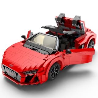 【瑪琍歐】1:14 奧迪R8 Spyder Bricks積木模型車/93800(經典還原R8 Spyder盾形)
