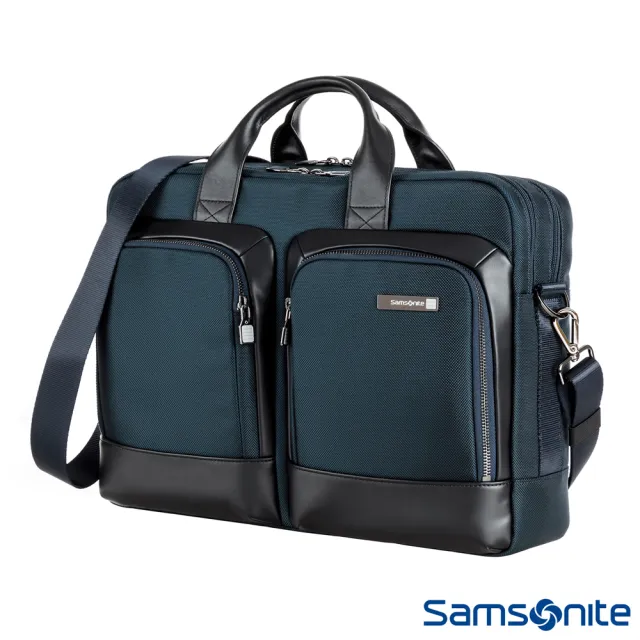 【Samsonite 新秀麗】Sefton 商務筆電公事包M 14吋(多色可選)