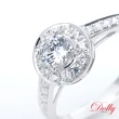 【DOLLY】0.30克拉 求婚戒18K金完美車工鑽石戒指(050)