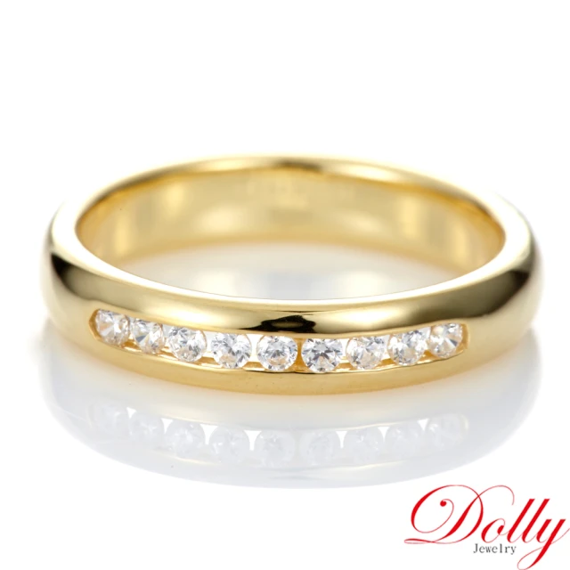 DOLLYDOLLY 0.20克拉 14K金輕珠寶黃K金鑽石戒指