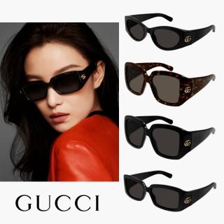 【GUCCI 古馳】最新廣告款墨鏡組合(多款任選 GG1401S、GG1402SA、GG1403SK)