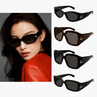 【GUCCI 古馳】倪妮廣告款墨鏡組合(GG1401S、GG1402SA、GG1403SK 多款任選)