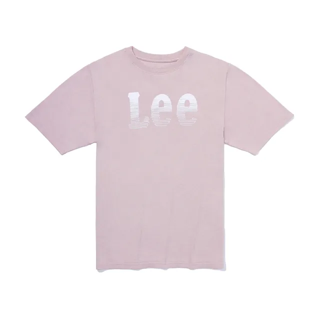 【Lee 官方旗艦】男裝 短袖T恤 / 線條層疊LOGO 共3色 Oversized版型(LB302082742/LB302082857/LB302082ANL)