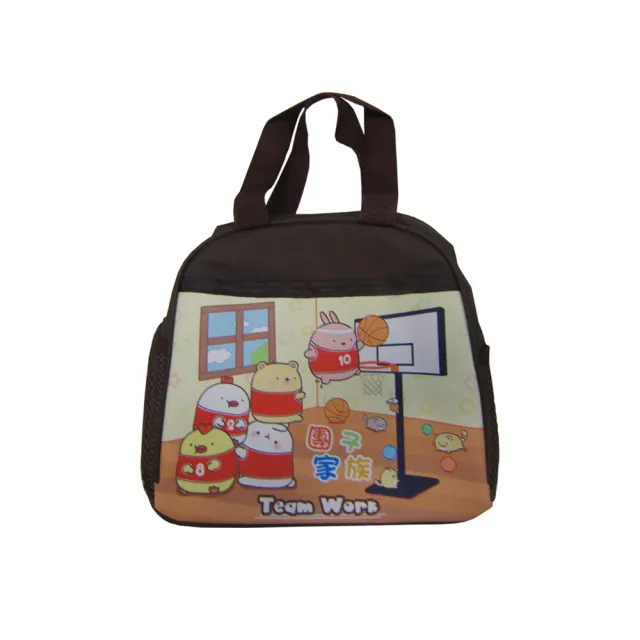 【SNOW.bagshop】團子家族 餐袋 便當袋 可放水瓶網袋 正版授權 公司貨商品 防水尼龍布材質