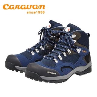 【Caravan】日本製 原廠貨 中性 中筒防水 3E寬楦/登山鞋/郊山鞋/旅行 海軍藍(C1 02S)