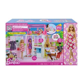 【ToysRUs 玩具反斗城】Barbie芭比 豪華雙層小屋 附娃娃(玩具 兒童 家家酒)