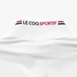 【LE COQ SPORTIF 公雞】高爾夫系列 女款白色LOGO立領拉鍊長袖棉衫 QLS2T105