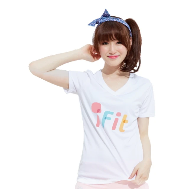 iFit 愛瘦身iFit 愛瘦身 專屬涼感V領上衣(M)