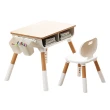 【ChingChing 親親】三段可調式一桌一椅兒童學習遊戲桌椅組(FU-32)