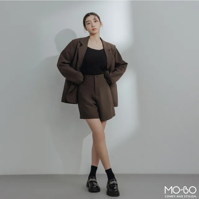 【MO-BO】霧面質感時髦西裝短褲
